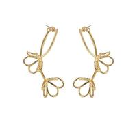 Drop Earrings Clip On Earrings For Women Girls - Hollow Flower Dangle Earrings Exaggerated Tassel Earrings, Statement Stud Earrings Halloween Party Accessories