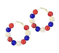 Drop Earrings for Women Independence Day Celebration Style | Tassel Color Matching Big Ear Ring" Shining Focus Of The Party