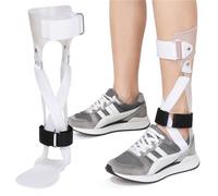 Drop Foot Brace AFO Leaf Spring Splint for Stroke Recovery and Peroneal Nerve Palsy Support Ankle Foot Orthosis Walking Aid for Dorsiflexion Assistance(Left,M)