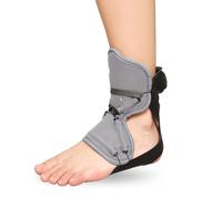 Drop Foot Brace, Ankle Stabilizer, Splint Ankle Foot Orthosis with BOA Adjustment Knob and Hollow Plate Design, 3 Sections Adjustable Elastic and Bionic Construction, for,M