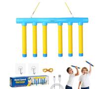 Drop Game Catching Sticks, Catch Stick Games Reaction Training Toy Funzie Reactions Game Set, Quick Hand-Eye Coordination Challenge for Family Indoor Play with 6 Drops Sticks(Blue)