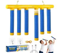 Drop Game Catching Sticks, Catch Stick Games Reaction Training Toy Funzie Reactions Game Set, Quick Hand-Eye Coordination Challenge for Family Indoor Play with 6 Drops Sticks(Yellow)