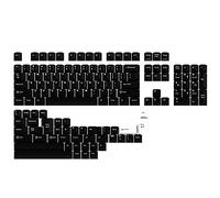 DROP GMK White-On-Black Custom Mechanical Keyboard Keycap Set - 146-keys, Doubleshot ABS Bow, Cherry Profile, for 60%, TKL, 1800 Layouts, etc.,