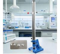 Drop Hammer Coating Impact Tester, 0.5m/19.7in Paint Film Impact Tester, Metal Coating Resistance Device, W/Scale & Stop Collar, Adjustable Height, Paint Film Impact Evaluation Instrument, for Lab