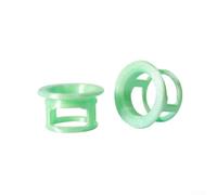 Drop Handlebar for Road Bikes Featuring Glow-in-the-Dark End Covers and Lightweight PP Grips Compatible with Standard Brake Lever Mounts (Mint Green-Luminous)