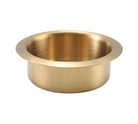 Drop In Cup Drink Holder | Drop-In Stainless Steel Silver | Table Cup Holder Insert | for Beside Sofa Coffee Table Lounge Chair Car Yacht RV Truck Boat
