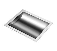Drop-in Deal Tray,Transaction Ticketing Windows,1Pcs 304 Stainless Steel Cash Register Embedded Trading Trayr Suitable for Service Station Ticket Window(14"(L) x 10"(W) x 2"(D))