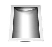 Drop-in Deal Tray,Transaction Ticketing Windows,1Pcs 304 Stainless Steel Cash Register Embedded Trading Trayr Suitable for Service Station Ticket Window(16"(L) x 10"(W) x 1.6"(D))