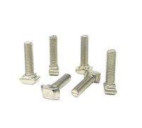 Drop-in T Slot Bolts Hammer Head Screws, 2020 3030 4040 4545 Series M3 M4 M5 M6 M8 *10/12/16/20/25mm Hammer Head T Bolt For Aluminum Profile T-slot 10pcs(2020 M5x30)
