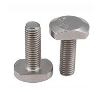 Drop-in T Slot Bolts Hammer Head Screws, 304 Stanless Steel Square Head Screws T Bolts Hammer Head Bolts For T-Slot M5 M6 M8 M10 5pcs(M5*25mm)