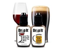 Drop It Beer Wine Combo | Beverage and Wine Induced Discomfort Relief | Compact | Travel sized | Natural Ingredients | No Artificial Sweeteners or Flavors or Colors | Vegan Friendly | 4oz