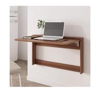 Drop-Leaf Folding Table, Wall Mounted Space Saving Dining Table, Wooden Floating Work Table for Small Spaces, Easy to Install, Dual Use for Dining and Writing