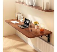 Drop-Leaf Wall Mounted Table, Space-Saving Folding Desk for Laundry or Countertop Extension, Easy to Install and Versatile Design