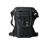 Drop Leg Bag Hiking Waist Pack, Vintage Nylon Waist Pack Casual Men Leg Bag Fanny Pack Equipment Thigh Bag Trunk Hip Or Bum Bag Waist Pack(Nylon Black)