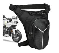 Drop Leg Motorcycle Pouch - Waterproof Adjustable Bag, Duals Zippered Thigh Storage | Sturdy Travel Hiking Touring Commuting Fishing Cycling Camping Organizer Utility for Adventure Gear Carrying