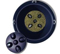 Drop 'N' Slow® Patented 12" Insertable Equine Slow Feeder Designed to Reduce Choke, Curb Bad Eating Habits and Promote Healthy Digestion in Horses 11.5x11.5x1.75 Inches - Fits 12 Inch Round Feed Tubs