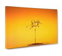 Drop of Water Rain No.3 Canvas Print | Gallery Wrapped 30mm Frame Wall Art | 30x20 inches | Ready to Hang | Modern Landscape Picture | Living Room Bedroom Lounge Office