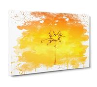 Drop of Water Rain No.3 V3 Canvas Print | Gallery Wrapped 30mm Frame Wall Art | 20x14 inches | Ready to Hang | Modern Landscape Picture | Living Room Bedroom Lounge Office