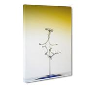 Drop Of Water Yellow Canvas Print | Gallery Wrapped 30mm Frame Wall Art | 20x14 inches | Ready to Hang | Abstract Picture | Living Room Bedroom Lounge Office