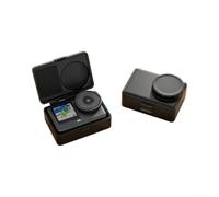 Drop Proof Protective Case for DJI For OSMO Action 3 4 5 Pro 6 Featuring Reinforced Corners and Elevated Lens Zone (black)