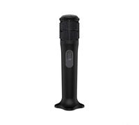 Drop Resistant Anti-Rolling Silicone Case, With Base, For JBL for partybox Wireless Mic Shockproof Protective Cover, For Singing Karaoke Stage Performance(Black)