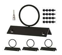 Drop Ring Rope Bracket, Decorative Rope Fencing Iser: A Proprietary Cross Screw System Ensures Stability. Deer Holder Set of 4 that provides a linear arrangement and a beautiful curve formation