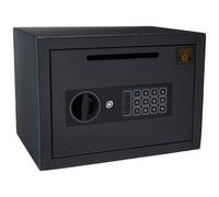 Drop Safe - Digital Safe Compact Steel Money Security Box with Keypad - Deposit Cash Easily - For Home or Business by Paragon Safe - Black .54 Cubic