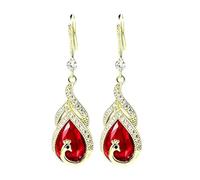 Drop Shaped Earrings Jewelry | Vintage Glittering Charm Pendant,Teardrop Shaped Hanging Earrings | for Birthday Party Graduation Summer Season Wedding Party Formal Gala, verwijzen naar de beschrijving