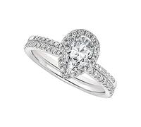 Drop Shaped Full Hollow Carving Shaped Love Ring Diamond Diamond Water Fashion Rings Ring for Boys 10-12 (Silver, 9)