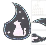 Drop Shaped Guitar Pickguard Scratch Plate Protective Sticker for 38-42 Inch Acoustic Guitars, Fit with Anti-Scratch PVC Mater(D)