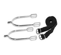 Drop-shaped riding spurs with straps, sold in pairs Covalliero