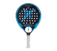 Drop Shot Explorer Pro Attack by Campa - Padel Racket With Shock Absorption and Great Control - EVA PRO Foam Core - Professional 2024, Blue/Black