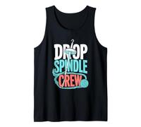 Drop Spindle Crew Fiber Art Tank Top