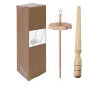 Drop Spindle - Top Whorl Yarn Spinner Wheel, Wooden Hand Tool | Traditional Fiber Craft Equipment Kit, Hobby Supply Set for Weaving Knitting Crocheting Handmade Yarn Projects