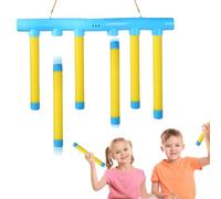 Drop Sticks Game,Catching Sticks Game,Falling Stick Catch Games,Drop It Catch It Win It Reaction Games,3 Adjustable Falling Speeds Hand-Eye Coordination Training Toy for Kids Adults (Yellow)