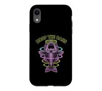 Drop The Bass Fish Music Rave EDM Techno Raver Psychedelic Case for iPhone XR