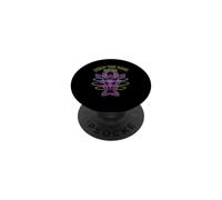 Drop The Bass Fish Music Rave EDM Techno Raver Psychedelic PopSockets Adhesive PopGrip