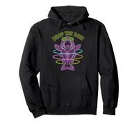 Drop The Bass Fish Music Rave EDM Techno Raver Psychedelic Pullover Hoodie