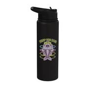 Drop The Bass Fish Music Rave EDM Techno Raver Psychedelic Stainless Steel Insulated Water Bottle