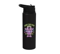 Drop The Bass Fish Music Rave EDM Techno Raver Psychedelic Stainless Steel Insulated Water Bottle