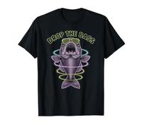 Drop The Bass Fish Music Rave EDM Techno Raver Psychedelic T-Shirt