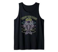 Drop The Bass Fish Music Rave EDM Techno Raver Psychedelic Tank Top