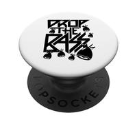 Drop the bass guitar player music PopSockets Adhesive PopGrip