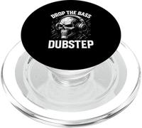 Drop The Bass Skull Headphones Dubstep PopSockets PopGrip for MagSafe