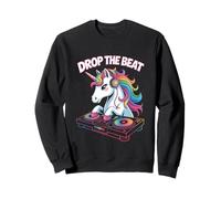 Drop The Beat DJ Animal Unicorn Fantasy Sweatshirt