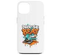 Drop The Beat Street Art DJ Headphones Turntable Vinyl Case for iPhone 13