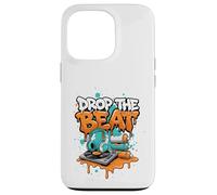 Drop The Beat Street Art DJ Headphones Turntable Vinyl Case for iPhone 13 Pro