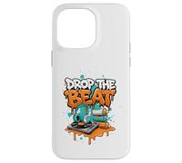 Drop The Beat Street Art DJ Headphones Turntable Vinyl Case for iPhone 14 Pro Max