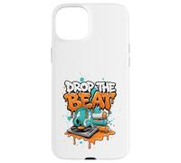 Drop The Beat Street Art DJ Headphones Turntable Vinyl Case for iPhone 15 Plus