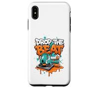 Drop The Beat Street Art DJ Headphones Turntable Vinyl Case for iPhone XS Max